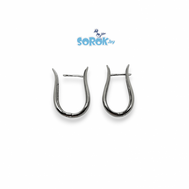 СЕРЬГИ родированные Amanda 35мм / ПАРА