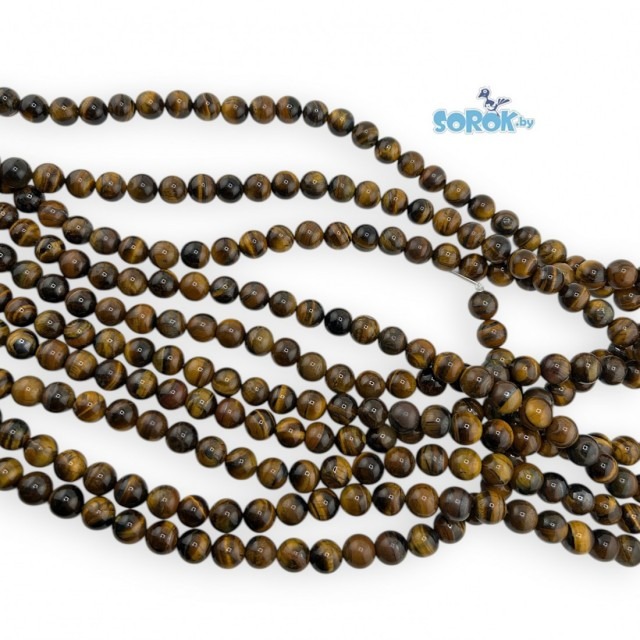 ТИГРОВЫЙ ГЛАЗ, кат. АB (10мм)